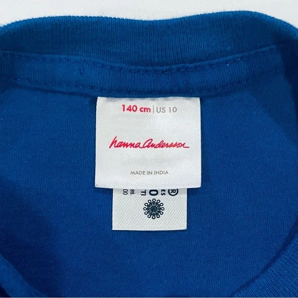 Hanna Andersson Tee Boys 10 140 cm Bright Blast Off Space Shuttles Shirt Cotton - Picture 3 of 3
